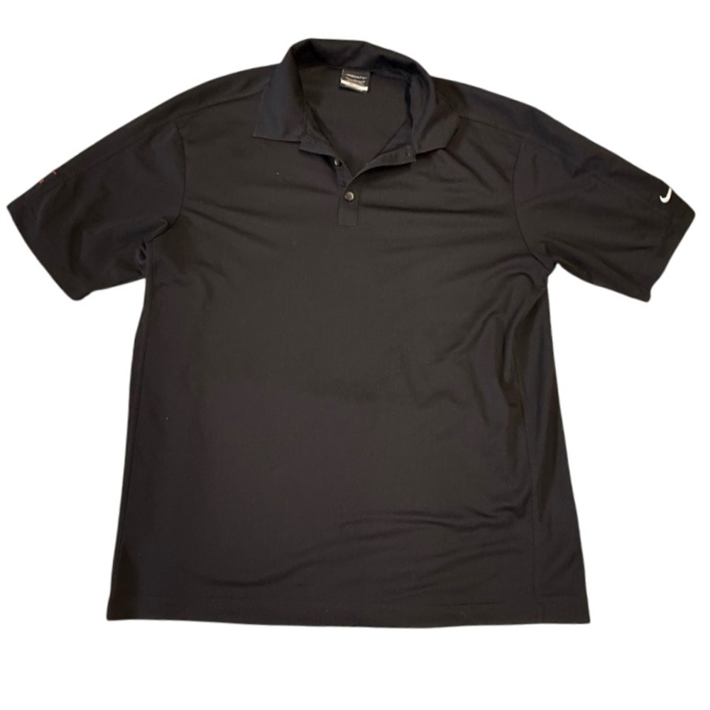 Nike Golf Dri-FIT Polo Shirt American‎ Cast Iron Company Logo Black Large